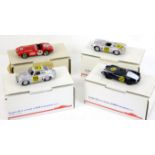 Four Leader and Project 43 1:43 scale model cars, comprising Porsche 550 Carrera Panamericana 1954,