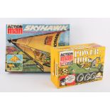 Action Man - Skyhawk The Flying Wing and Power Hog boxed toys by Palitoy (2).