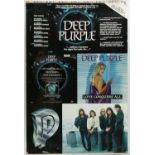 Deep Purple - Two Cromalins printers proof music posters, 25 x 38 inches (2). Provenance: These are