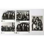 Assorted Promotional black and white photographs of Kiss dated March (1988). This lot is