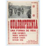 The Who - Quadrophenia (1979) Spanish film poster, folded, 25 x 34.5 inches.