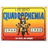 Les Who - Quadrophenia (1979) a smaller card in French measuring 12 x 16 inches, to commemorate the