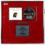 Barry White - The Collection, Platinum sales award CD Disc, Presented to Barry White for more than