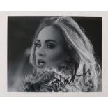 Adele - Signed 10 x 8 inch photo of the English singer / songwriter. With COA. Provenance: From