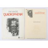 The Who - Quadrophenia (1979) Preliminary production notes containing 18 pages in protective sleeve.