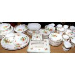 Rosina China Company " Queens " " Virginia Strawberry " part bone china tea/dinner set,