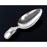 Fiddle pattern 19th century, Dutch silver caddy spoon