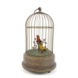 Birdcage automata with two clockwork figures of birds