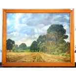† Roger Hearn, Newhall Farm Essex, oil on canvas 84 x 109 cm Provenance: From a large listed