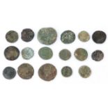 Selection of ancient Roman coins