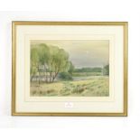 Norman Twyman, Moonrise, Pen Ponds, Richmond Park, 25.5cm x 35.5cm