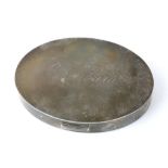 Mary Dunhill oval form silver compact