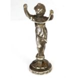 Victorian novelty silver desk seal/stamp not initialled, in figural form. Import by Berthold Muller,