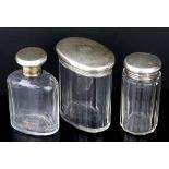 Selection of silver topped jars/bottles