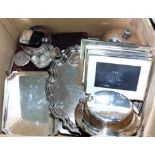 various silver plated items to include James Ryals canteen for eight places, salver,