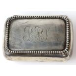 19th century American silver soap holder box by Simons Bro and Co, Philadelphia PA 87 grams