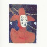 Susie Perring. Jack of Diamonds. Aquatint Etching on paper, 25 x 25.5cm. Signed.