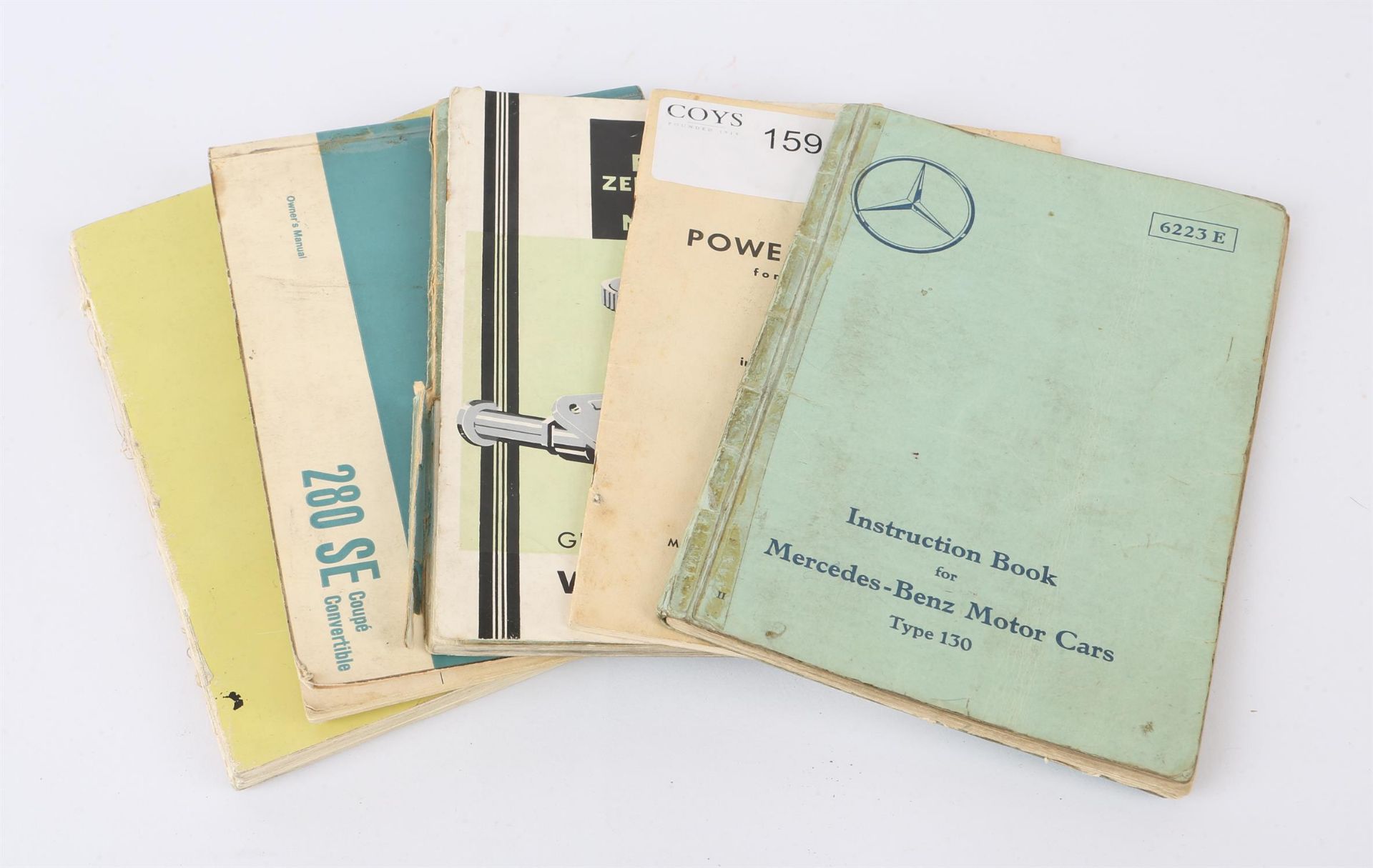 Mercedes-Benz Instruction Book No. 6223E for Type 130, Spare parts Book, 23 Edition A,