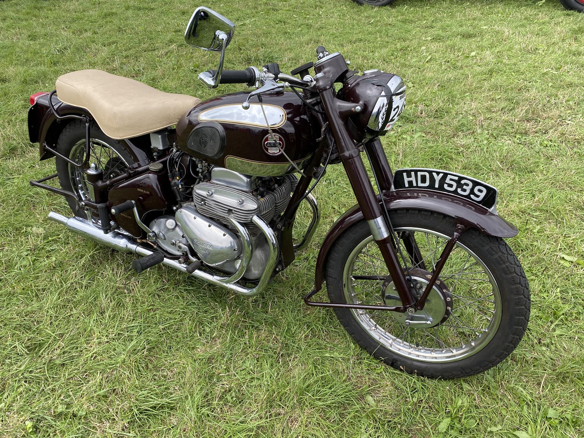 1955 Ariel 997 cc Square Four Mark 2 Motorbike. Registration: HDY 539. Mileage: 78,