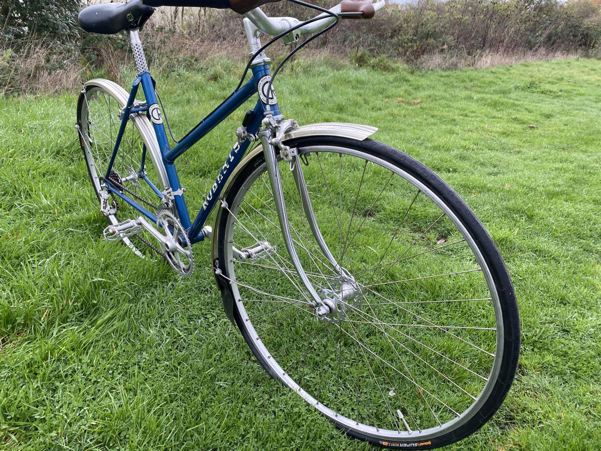 A ladies British handmade Roberts bicycle mounted on a Cyclosimulator Cateye C S 1000 exercise - Image 4 of 6