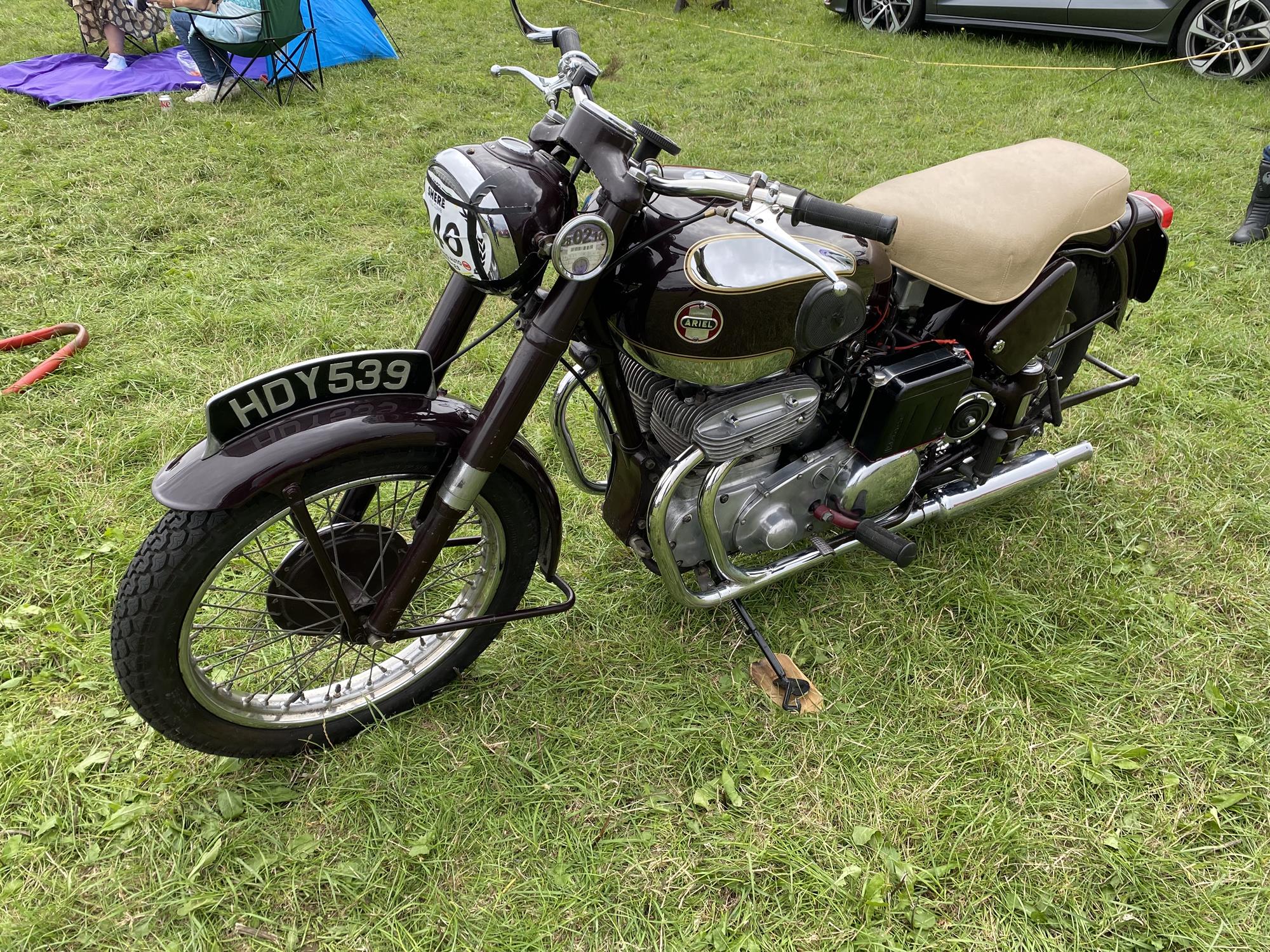 1955 Ariel 997 cc Square Four Mark 2 Motorbike. Registration: HDY 539. Mileage: 78, - Image 5 of 11