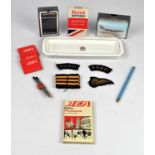 BEA and BOAC Badges, Epaulettes, Pencil, Matchbooks and Playing Cards