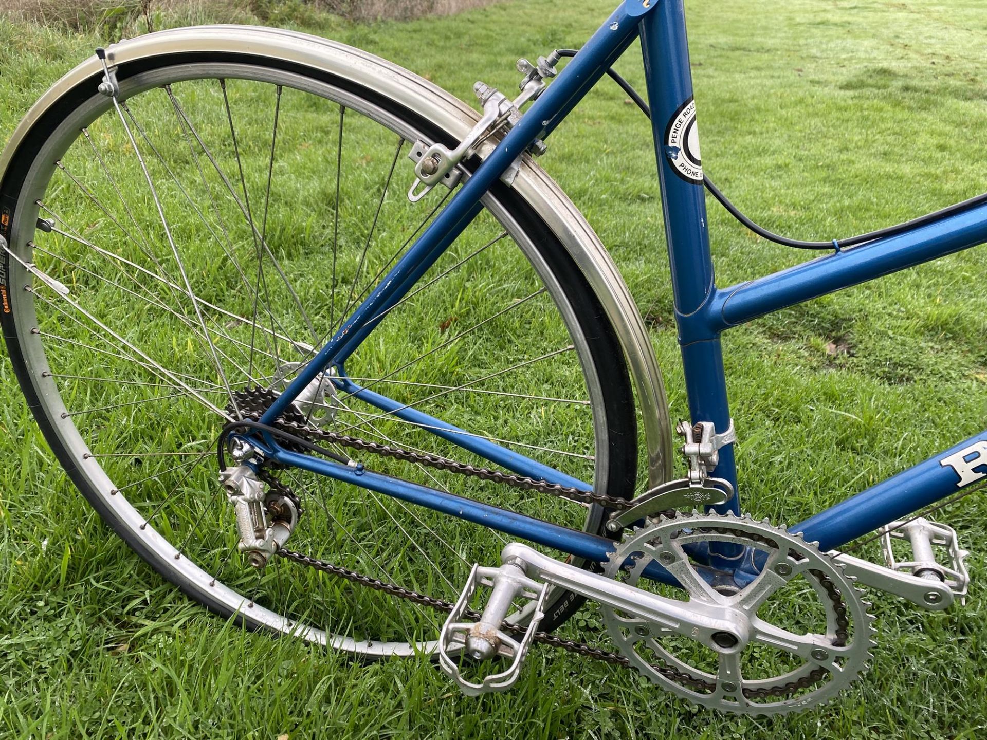 A ladies British handmade Roberts bicycle mounted on a Cyclosimulator Cateye C S 1000 exercise - Image 5 of 6