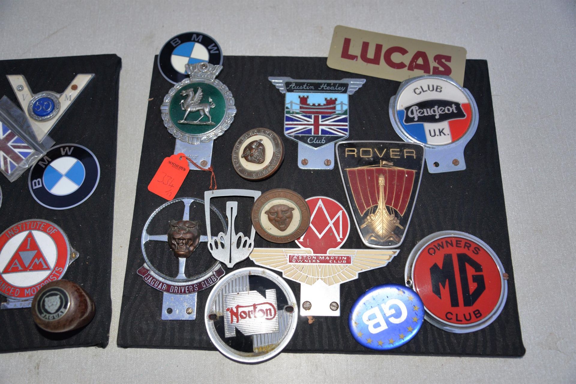 A selection of Vintage car badges including Austin Healey. - Image 3 of 3