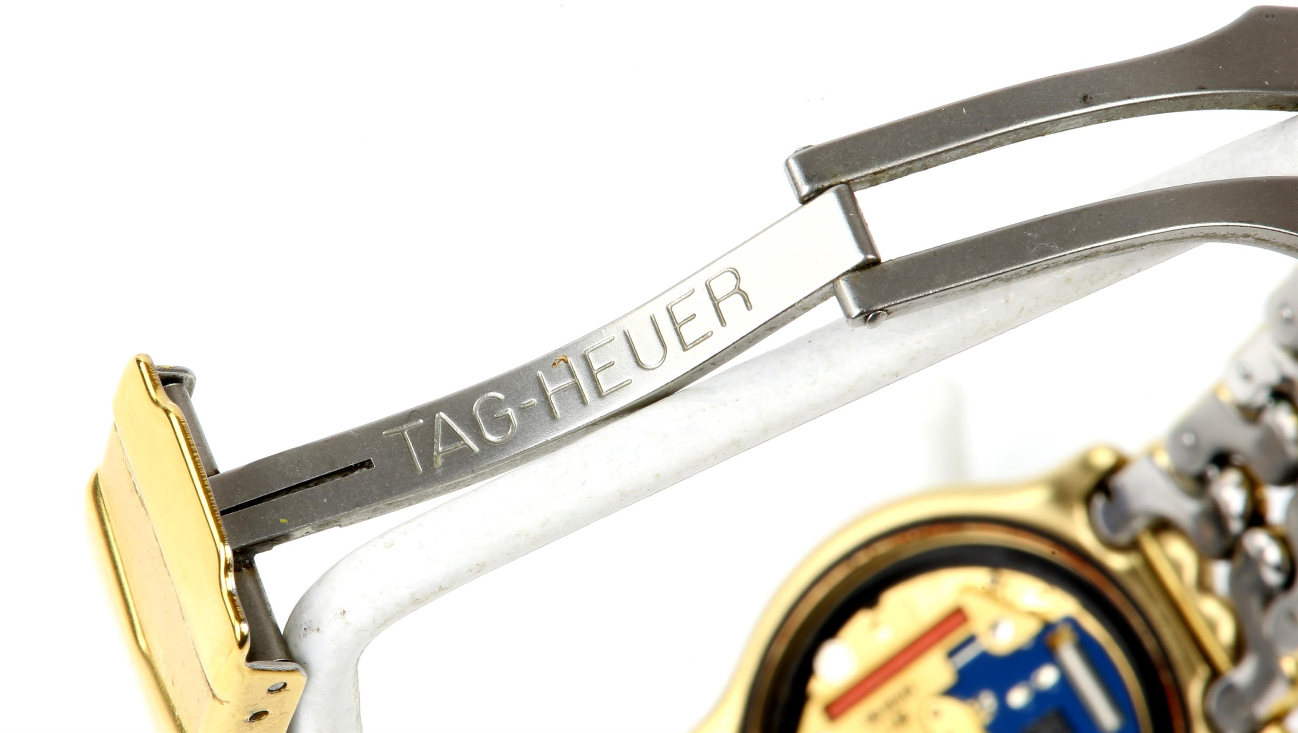 Tag Heuer, a SEL Calibre S94. 713M/E wristwatch, fitted with a unidirectional bezel, - Image 3 of 5