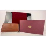 Brand new in box PURDEY (The gun-makers) vegetable-tanned leather continental wallet/ long purse in