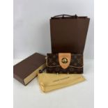 One boxed LOUIS VUITTON leather Zippy Organizer Damier long wallet with gold coloured hardware with