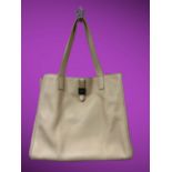 MULBERRY 2016 light beige/rose/stone tote bag with dust bag. Gold coloured hardware, double handle,