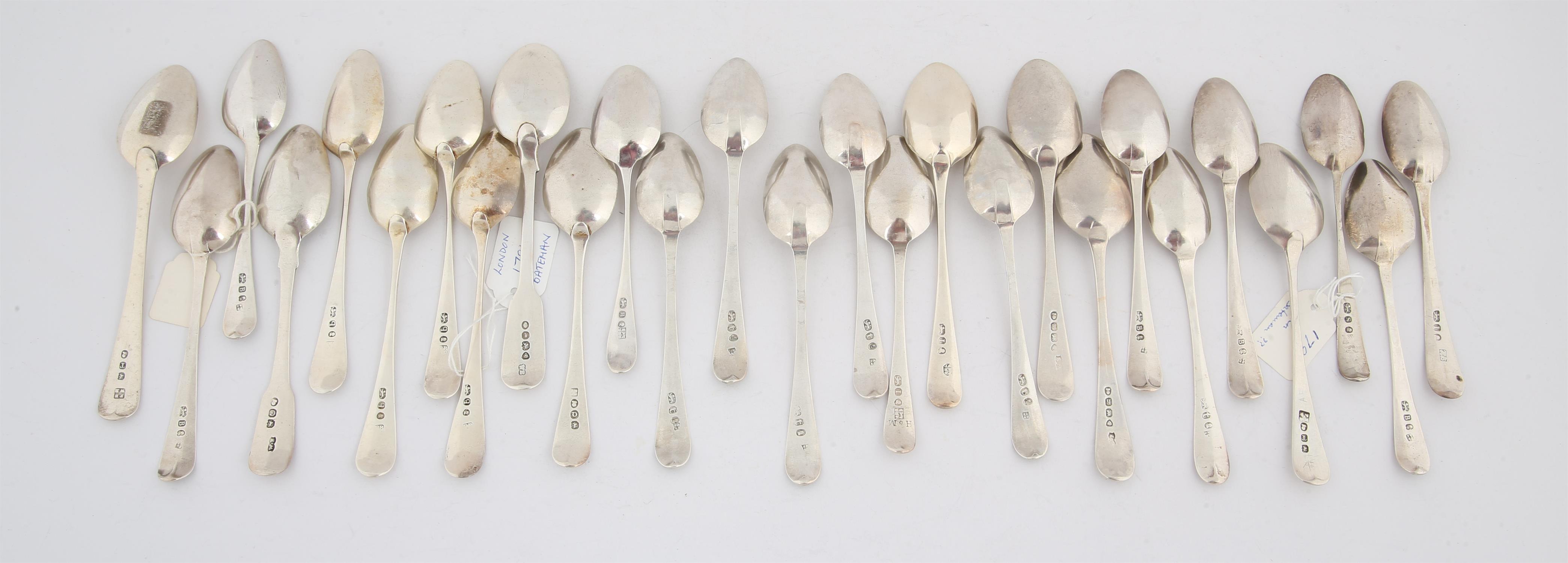 Twenty seven various George III and later small silver spoons, 12.5 ozs 390 grams SILVER - Image 2 of 2