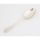 Silver dog nose spoon, marks rubbed but probably circa 1700 SILVER COLLECTION OF SIR RAY TINDLE