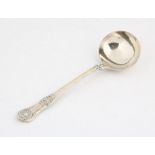 Victorian silver scroll rosette pattern sauce ladle, London 1845 (a rare pattern) SILVER