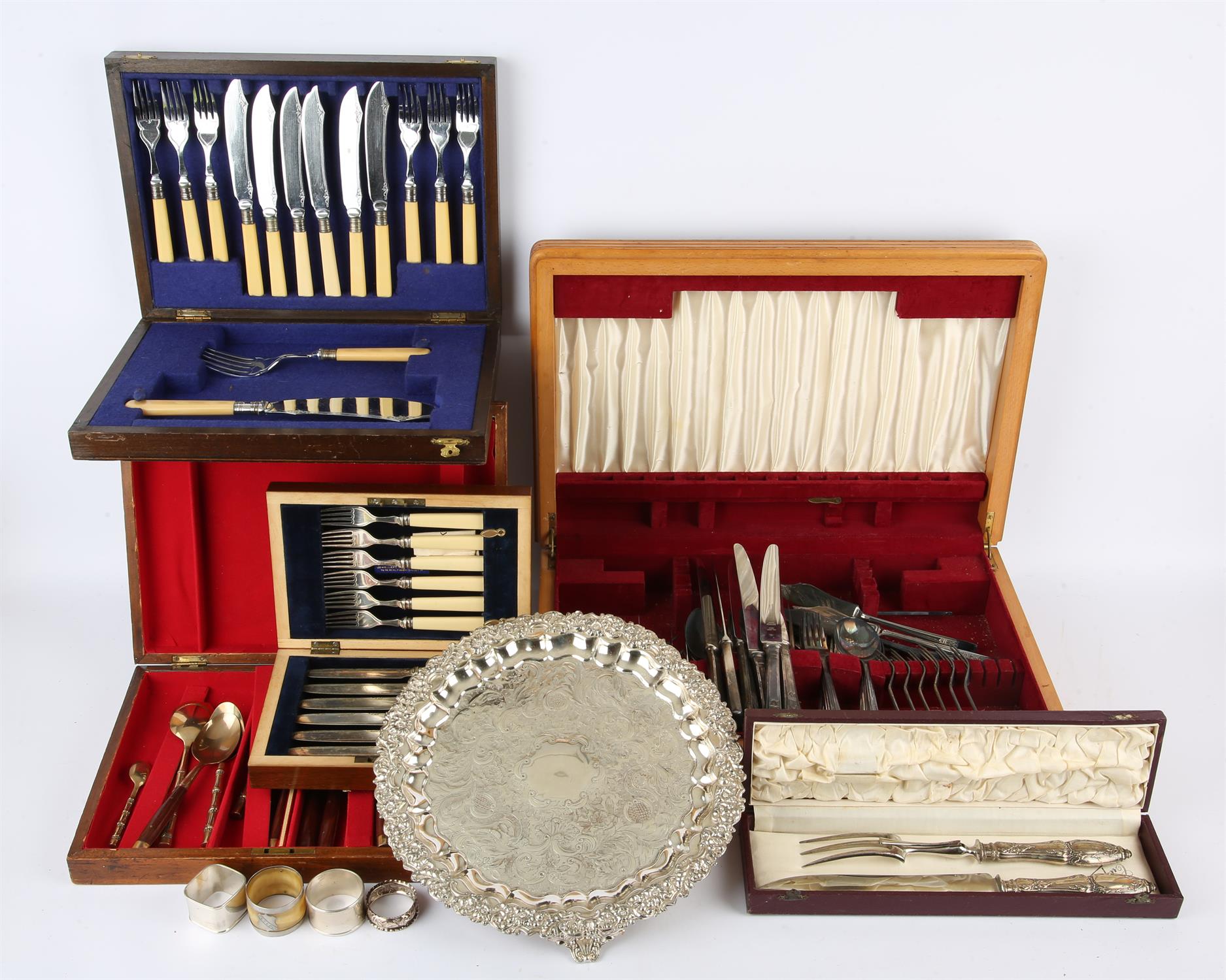 Large quantity of silver plated items SILVER COLLECTION OF SIR RAY TINDLE CBE DL 1926-2022