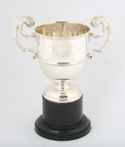 George V silver trophy cup, engraved, "Section shooting cup "A"second Bn Devon Regiment ,