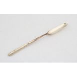 George III silver marrow scoop by P and A Bateman London 1798, 9" SILVER COLLECTION OF SIR RAY