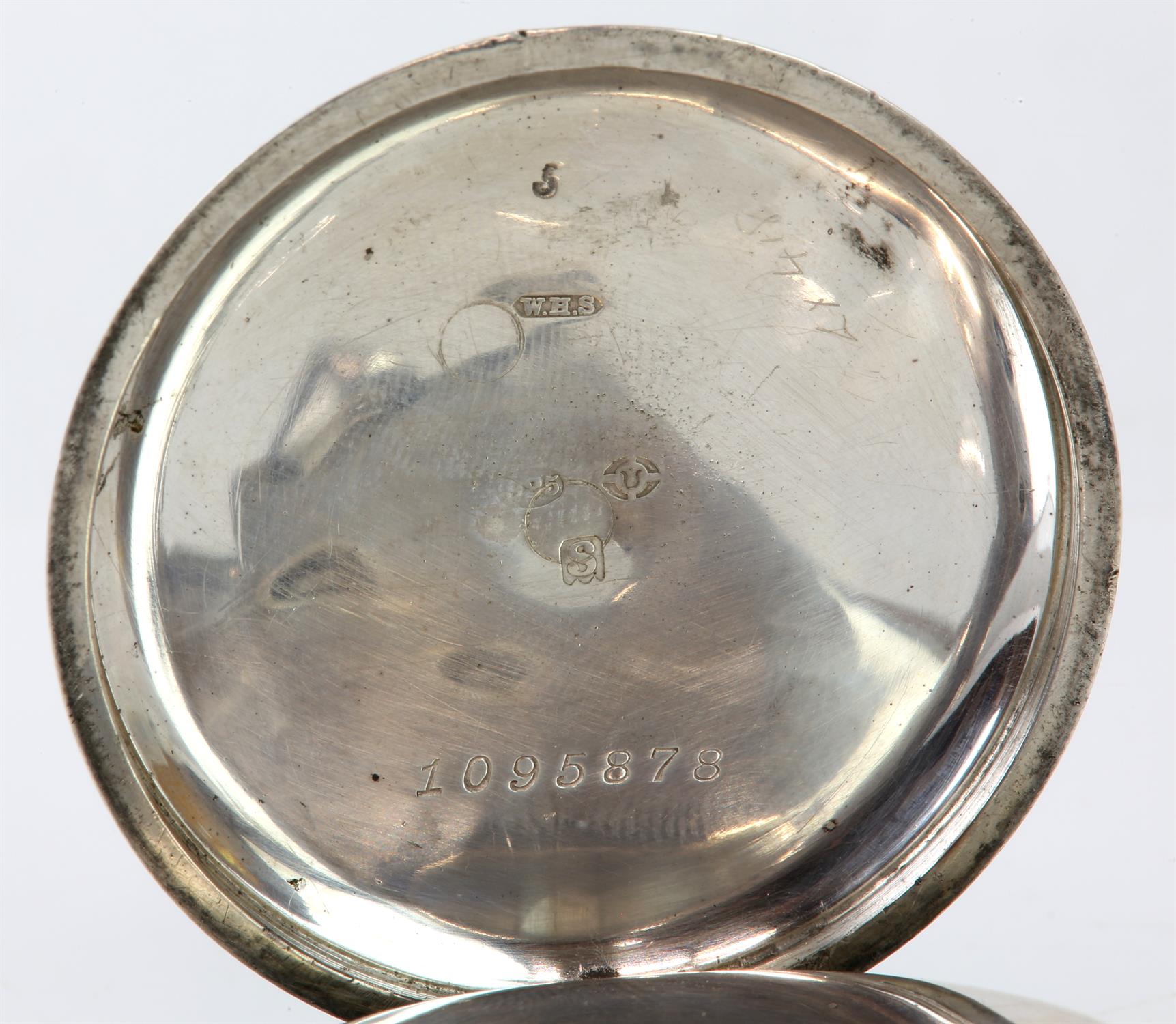 Two silver open face pocket watches, the first, Bravingtons, King's and Ludgate Hill, - Image 4 of 4