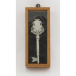 Of Guildford interest, presentation silver key "Presented to the Mayor of Guildford...