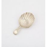 George III shell bowl caddy spoon, London 1789 or 1809 SILVER COLLECTION OF SIR RAY TINDLE CBE