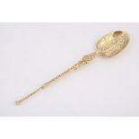 Edward VII silver gilt cast and engraved replica of The Royal Annointing or Coronation spoon London,