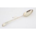 George III Old English Pattern silver gravy spoon, London 1785 3 ozs 96 grams SILVER COLLECTION