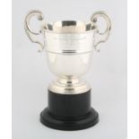 George V, silver two handled cup of Devonshire regiment interest, inscribed "Presented by Hon