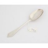 William III or George I silver dog nose spoon by Henry Clarke I SILVER COLLECTION OF SIR RAY