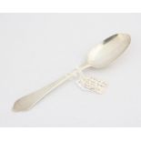 Late 17th century dog nose silver spoon SILVER COLLECTION OF SIR RAY TINDLE CBE DL 1926-2022