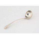 Late 18th century Old English Pattern Scottish silver provincial ladle by Robert Keay, Perth,