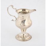 George III silver cream London 1781, with embossed cottage and garden decoration, 2.