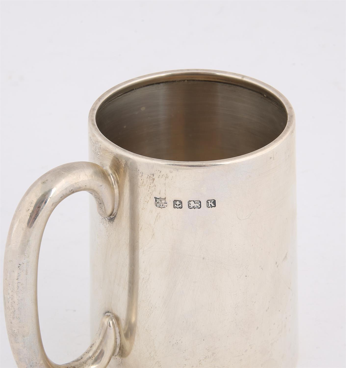 George V tapering silver mug Birmingham, 1934, 7.9 ozs, 247 grams SILVER COLLECTION OF SIR RAY - Image 2 of 2