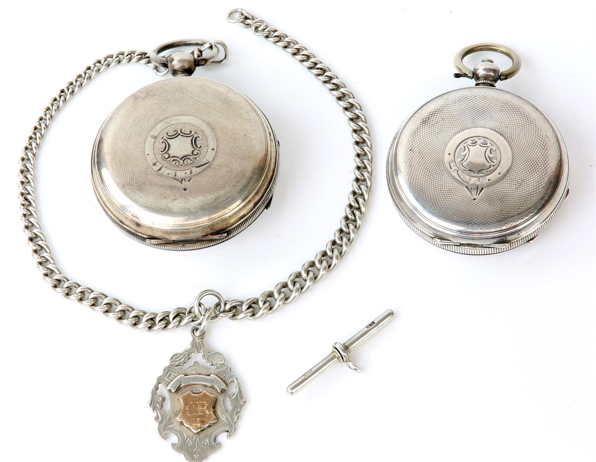 Two silver open face pocket watches, the first, Bravingtons, King's and Ludgate Hill, - Image 2 of 4
